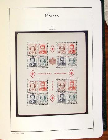 1885-2000, Collection de MONACO en 3 albums Leuchtturm