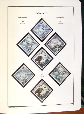 1885-2000, Collection de MONACO en 3 albums Leuchtturm
