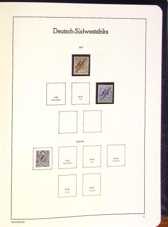 1885-2000, Collection de MONACO en 3 albums Leuchtturm
