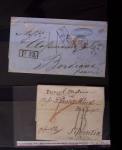Classeur bleu de lettres d'Alsace-Lorraine et d'Allemagne