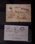 Classeur bleu de lettres d'Alsace-Lorraine et d'Allemagne
