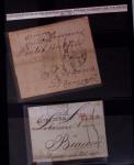 Classeur bleu de lettres d'Alsace-Lorraine et d'Allemagne