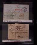 Classeur bleu de lettres d'Alsace-Lorraine et d'Allemagne