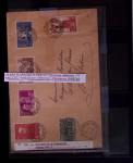 Classeur bleu de lettres d'Alsace-Lorraine et d'Allemagne