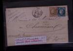 Classeur bleu de lettres d'Alsace-Lorraine et d'Allemagne