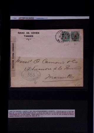 Classeur bleu de lettres d'Alsace-Lorraine et d'Allemagne