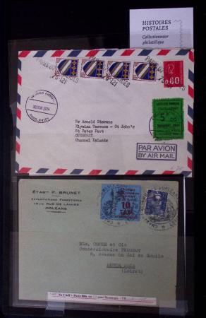 Classeur bleu : lettres de GREVE dont 1953 (Orléans