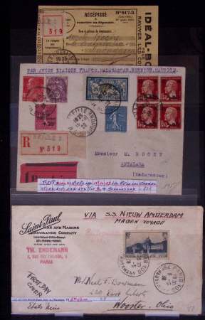 Classeur bleu : lettres de GREVE dont 1953 (Orléans