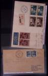 Classeur bleu : lettres de GREVE dont 1953 (Orléans