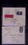Classeur bleu : lettres de GREVE dont 1953 (Orléans