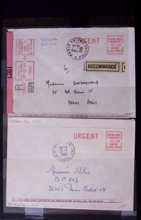 Classeur bleu : lettres de GREVE dont 1953 (Orléans
