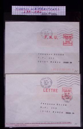 Classeur bleu : lettres de GREVE dont 1953 (Orléans