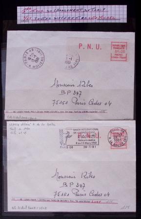 Classeur bleu : lettres de GREVE dont 1953 (Orléans