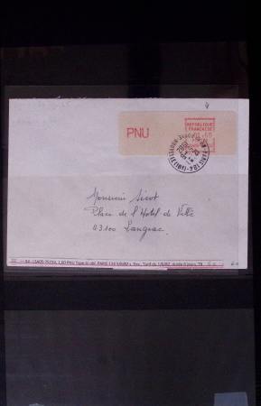 Classeur bleu : lettres de GREVE dont 1953 (Orléans