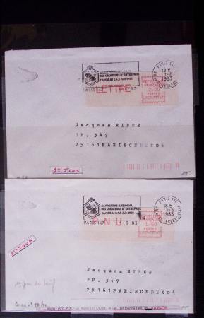 Classeur bleu : lettres de GREVE dont 1953 (Orléans