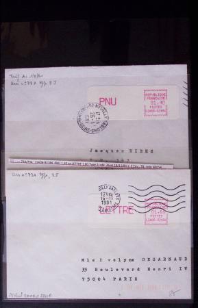 Classeur bleu : lettres de GREVE dont 1953 (Orléans