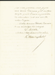Chasseloup-Laubat : lettre à en-tête du Ministère de la Marine (27 juin 1865) : autorisation de créer deux parcs à huitres sur les bords de la rivière Jaudy (Quartier de Paimpol). TB