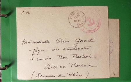 Album Safe format FDC contenant 76 plis majorité poste navale 1939 - 45 dont CAD Marseille-naval (1939), bureau n°24 (Casablanca 1939) + griffe "SM redoutable", CAD hex "Cuirassé Paris" (1927), croiseur Algérie (1939), c