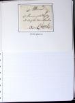 Album noir de 67 plis de Lorient (1749 - 1901) : marques postales, lettres classqiues dont AFF composés, type Sage