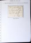 Album noir de 67 plis de Lorient (1749 - 1901) : marques postales, lettres classqiues dont AFF composés, type Sage
