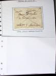 Album noir de 67 plis de Lorient (1749 - 1901) : marques postales, lettres classqiues dont AFF composés, type Sage