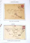 13 lettres de la poche de Lorient dont griffe "acheminable" et 2 messages Croix-Rouge