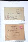 13 lettres de la poche de Lorient dont griffe "acheminable" et 2 messages Croix-Rouge