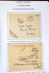 13 lettres de la poche de Lorient dont griffe "acheminable" et 2 messages Croix-Rouge