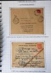 13 lettres de la poche de Lorient dont griffe "acheminable" et 2 messages Croix-Rouge