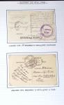 Album noir de 64 marques 1914 - 1918 de Lorient dont cachets d'hôpitaux