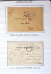 Album noir de 96 plis 1914 - 1918 du Morbihan : 59 hopitaux, 22 prisonniers, 8 internés civils et 7 plis des troupes US