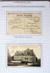 Album noir de 96 plis 1914 - 1918 du Morbihan : 59 hopitaux, 22 prisonniers, 8 internés civils et 7 plis des troupes US
