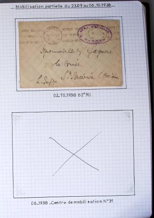 Album de 81 plis de la guerre 1939 - 1945 dans le Morbihan dont une lettre de Vannes avec recommandation d'office pour le Maréchal Pétain, 9 hopitaux, ecole pilotage 21 de Vannes repliée ensuite à Bruges (Basses-Pyrénées