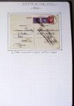 Album de 81 plis de la guerre 1939 - 1945 dans le Morbihan dont une lettre de Vannes avec recommandation d'office pour le Maréchal Pétain, 9 hopitaux, ecole pilotage 21 de Vannes repliée ensuite à Bruges (Basses-Pyrénées