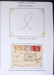 Album de 81 plis de la guerre 1939 - 1945 dans le Morbihan dont une lettre de Vannes avec recommandation d'office pour le Maréchal Pétain, 9 hopitaux, ecole pilotage 21 de Vannes repliée ensuite à Bruges (Basses-Pyrénées