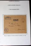 Album de 81 plis de la guerre 1939 - 1945 dans le Morbihan dont une lettre de Vannes avec recommandation d'office pour le Maréchal Pétain, 9 hopitaux, ecole pilotage 21 de Vannes repliée ensuite à Bruges (Basses-Pyrénées