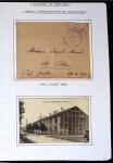 Album de 81 plis de la guerre 1939 - 1945 dans le Morbihan dont une lettre de Vannes avec recommandation d'office pour le Maréchal Pétain, 9 hopitaux, ecole pilotage 21 de Vannes repliée ensuite à Bruges (Basses-Pyrénées