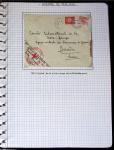 Album de 81 plis de la guerre 1939 - 1945 dans le Morbihan dont une lettre de Vannes avec recommandation d'office pour le Maréchal Pétain, 9 hopitaux, ecole pilotage 21 de Vannes repliée ensuite à Bruges (Basses-Pyrénées