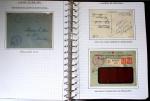 Album de 81 plis de la guerre 1939 - 1945 dans le Morbihan dont une lettre de Vannes avec recommandation d'office pour le Maréchal Pétain, 9 hopitaux, ecole pilotage 21 de Vannes repliée ensuite à Bruges (Basses-Pyrénées