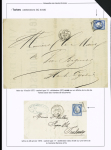 10 lettres affranchies de Tarbes dont n°3 OL grille + T15 (1849), n°23 OBL GC 3906 + T15 sur lettre chargée et 2 lettres avec T15 et T17 de la gare de Tarbes. TB