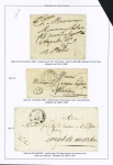 Vic en Bigorre : 11 lettres dont MP "P 63 P Vic-Bigorre" (1808 - ind 14) et n°60 en bande de 3 OBL GC 4183 + T17 "Vic en Bigorre" (30 dec 71) sur lettre chargée avec descriptif au verso. TB