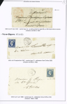 Vic en Bigorre : 11 lettres dont MP "P 63 P Vic-Bigorre" (1808 - ind 14) et n°60 en bande de 3 OBL GC 4183 + T17 "Vic en Bigorre" (30 dec 71) sur lettre chargée avec descriptif au verso. TB