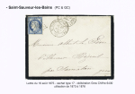 4 lettres : cursive double "63 St Sauveur Argellez" + franchise au tampon "Service de SAR Madame de Berri" (1825 - ind 18+) - cursive "63 St Sauveur" (1840 - ind 11) - cursive "63 St Sauveur les Bains" (1846 - ind 17). B