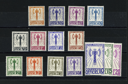 N°1 à 15 Série Francisque, neuve **, TB