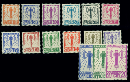 N°1 à 15 Série Francisque, neuve **, TB