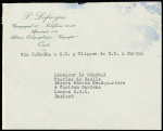 Equateur n°376 + 391 + PA88 + PA90 OBL Quito (1940) au verso d'une lettre par avion adressée au gén de Gaulle. TB