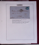 175 lettres classiques affranchies, OBL PC et GC d'Aigrefeuille d'Aunis à La Rochelle en 2 albums Safe