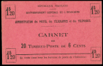 N°132a 6c rouge, Carnet complet de 20 timbres, **,