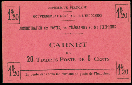 N°132a 6c rouge, Carnet complet de 20 timbres, **,