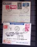 1930-1960, 49 plis par Poste aérienne dont courrier